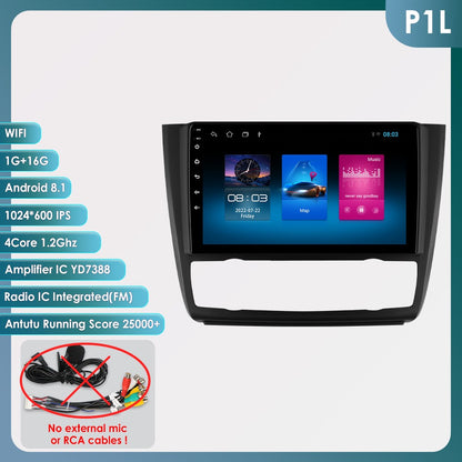 Carplay 4G Android 13 Car Radio for BMW 1 Series E81 E82 E87 E88 AT MT Auto Manual Multimedia Player Nav GPS 2Din Stereo DSP RDS