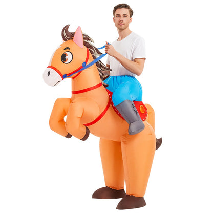 HOT Anime Dinosaur Inflatable Costume Party Mascot Costumes Suit Disfraz Cosplay Halloween Costumes For Adult Kids Dress