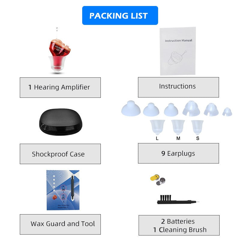 Hearing Aids Mini Invisible Hearing Sound Amplifier Audifonos J20 Portable Best Mini Adjustable Device Hearing Aid