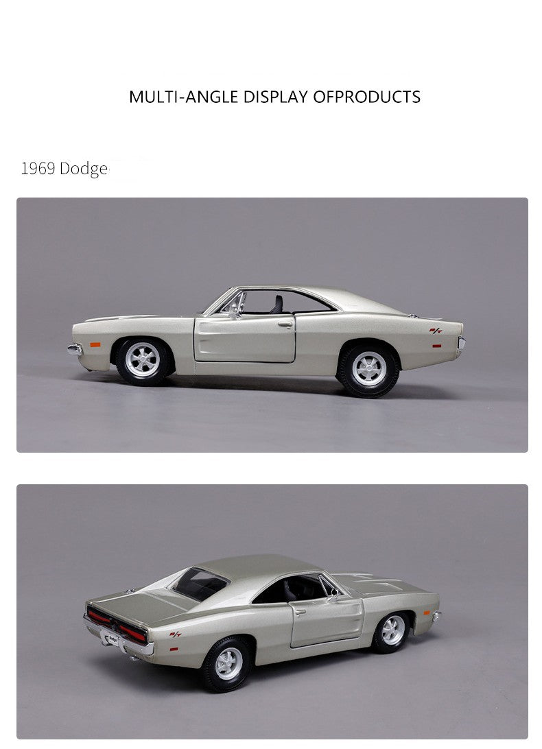 Maisto 1:24 Dodge Charger R/T 1969 Carro de Liga Leve Fundido e Veículos de Brinquedo Modelo de Carro em Miniatura para Crianças
