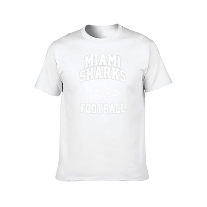 Miami Sharks Football T-Shirt t shirt man plain t shirts for man cotton funny t shirt personalised T-Shirt