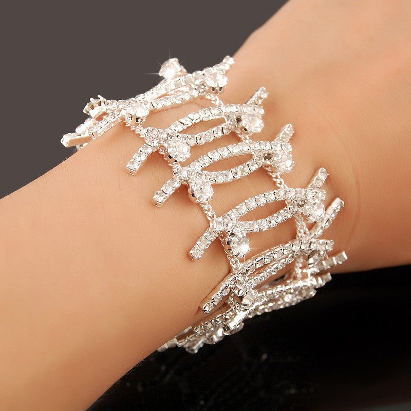 Novas Pulseiras de Berloques de Moda Prata 925 AAAAA Zircônia Cristal Feminino Pulseira Casamento Noivado Joias de Luxo