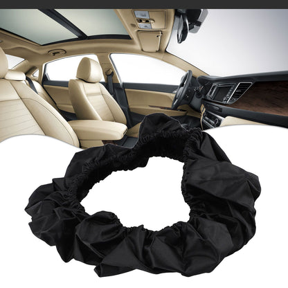 1pc Stretch Steering Wheel Protector Scratch Protector Cover Oil Resistant Dust Resistant Oxford Cloth For 30cm-45cm Car Repair