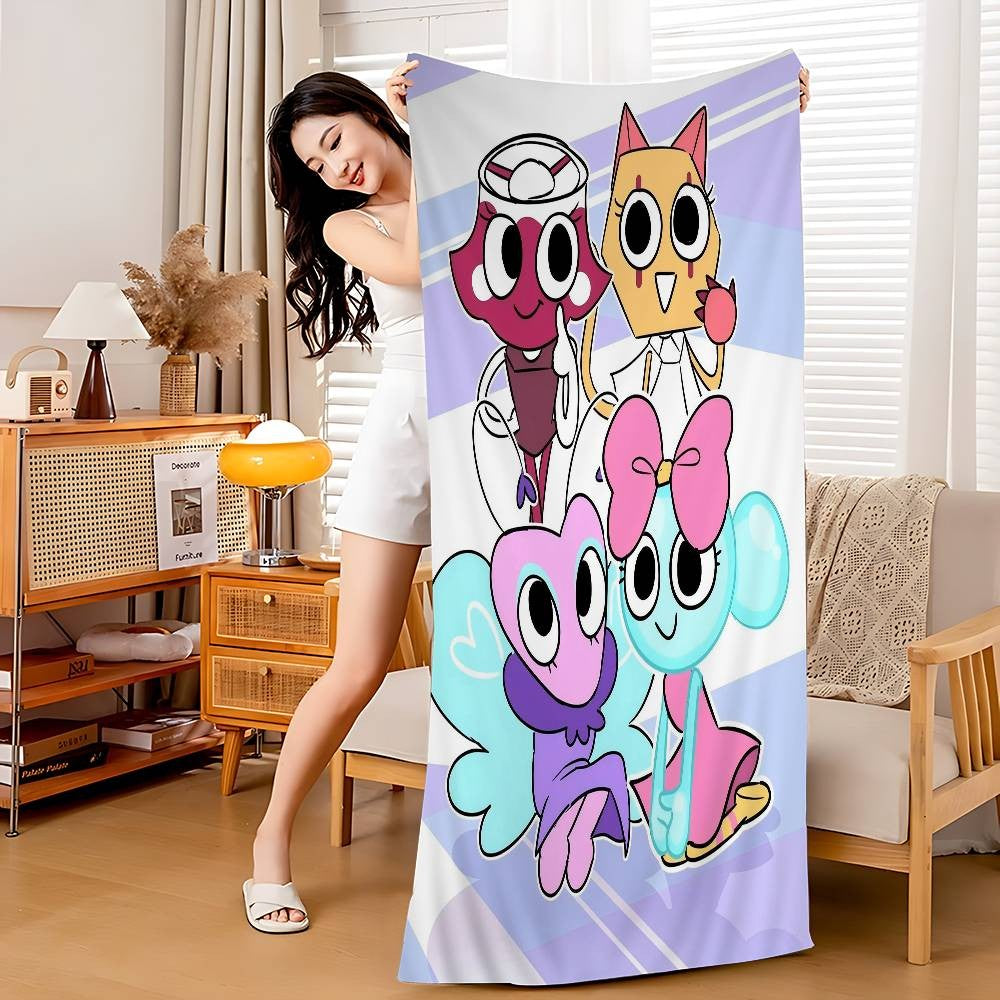 Popular Game D-Dandys World Pretty Beach Towel For Kids Personalized Bath Towel Pool Towel Vacation Gift Picnic Towel Party Gift