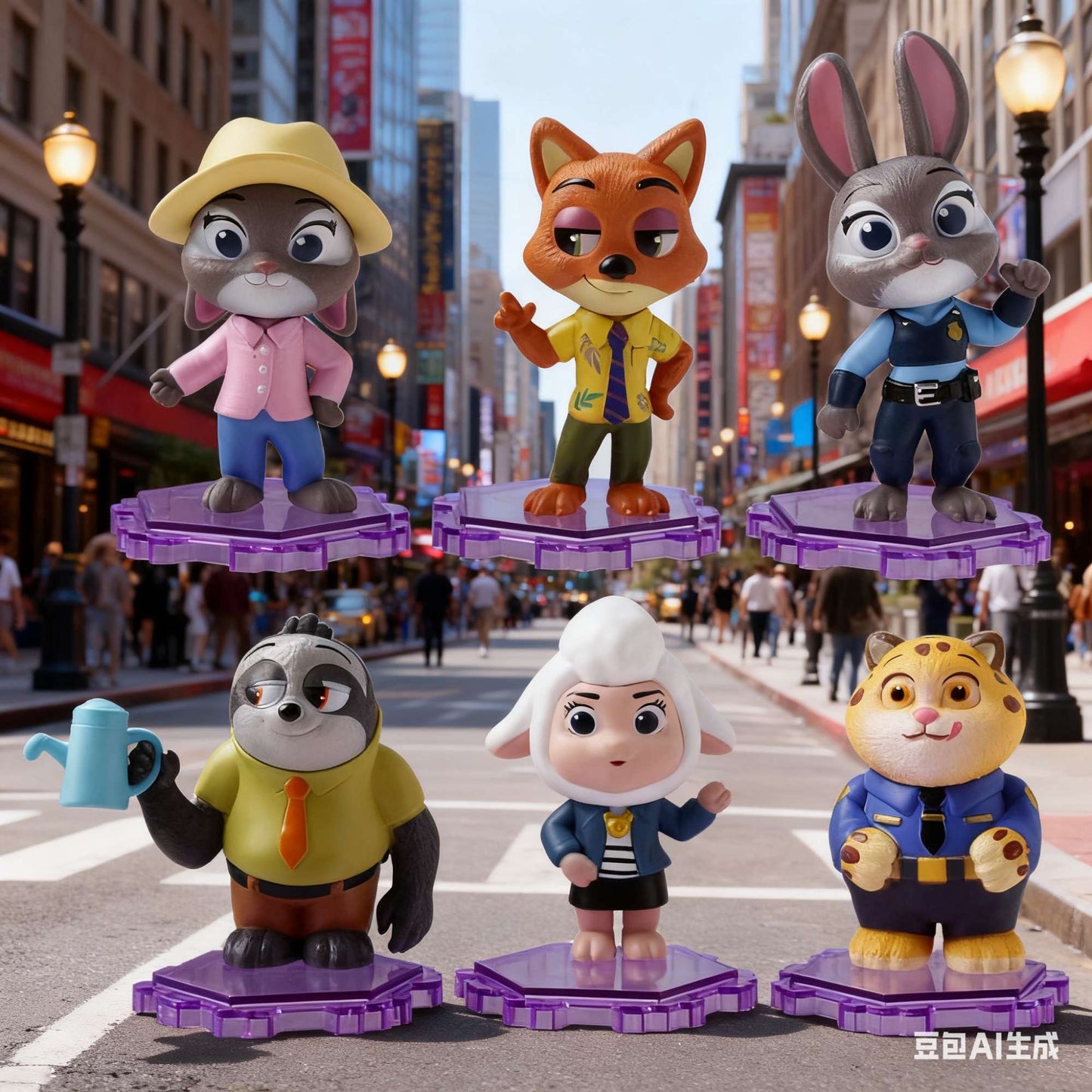 Em estoque Zootopia 2.0 Boneco de brinquedo Judy Niki Desenho animado Boneca infantil Presente de aniversário Item colecionável com tema de anime Boneco de ação de brinquedo