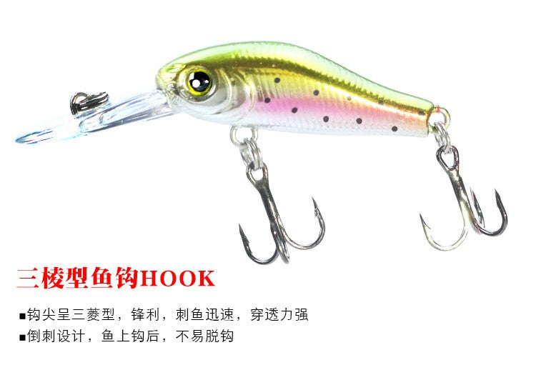 1PC Isca de Pesca 3.5cm 2.4g Minnow de Qualidade Olhos 3D Plástico Isca Artificial Dura Pesca Jig Wobblers Crankbait Isca de Pesca