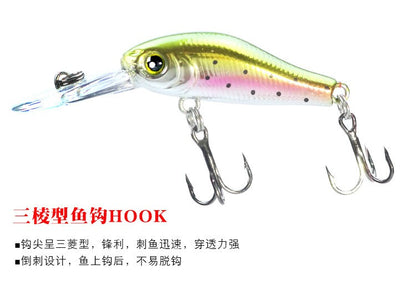 1PC Isca de Pesca 3.5cm 2.4g Minnow de Qualidade Olhos 3D Plástico Isca Artificial Dura Pesca Jig Wobblers Crankbait Isca de Pesca