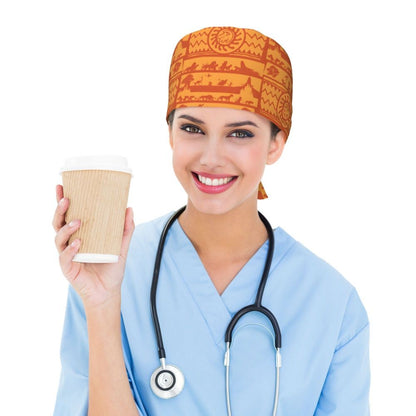 Boné cirúrgico personalizado O Rei Leão, divertido, para homens e mulheres, chapéu de esfoliação, gorro de enfermeira para dentista