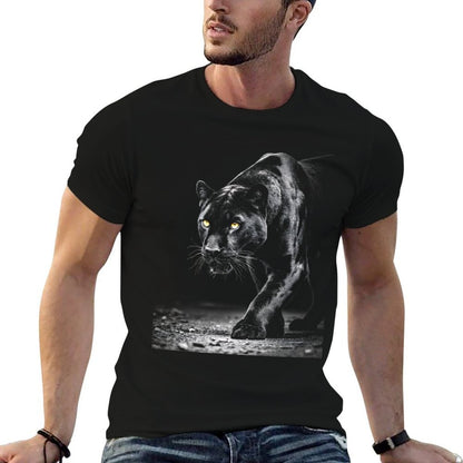 Black Panther T-Shirt cotton t shirt man t shirt man plain T-Shirt