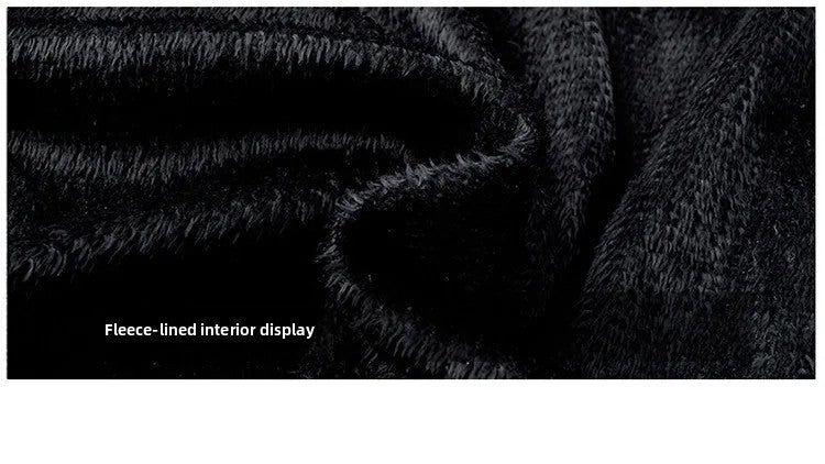 Men's Biker Leather Jacket Autumn Winter Thickened Fleece Casual Versatile Slim Fit Large Size PU Leather Coat