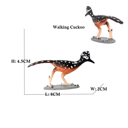 Coruja Flamingo Peru Tucano Seahawk Modelo Animais Estatuetas Plástico Pássaro Brinquedo Boneco de Ação Aventuras na Selva Presentes para Crianças Zoológico da Floresta