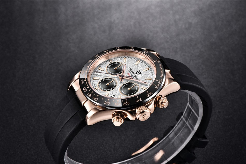 40mm New V2 PAGANI DESIGN Men's Quartz Watches Sapphire Retro Chronograph Stainless Steel Waterproof Watch Men Relogio Masculino