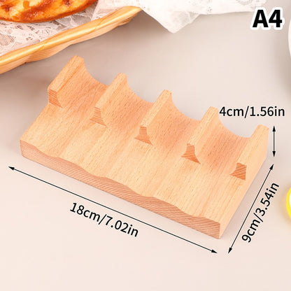 Suporte para Taco, Prateleira de Pizza Mexicana, Suporte para Rolo de Sushi Japonês, Suporte de Madeira para Lanche, Prato de Madeira para Culinária, Barco de Sushi Sashimi