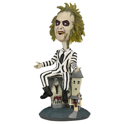 NECA HeadKnockers Beetlejuice (1988) - Beetlejuice Striped Suit Head Knocker 8" Action Figure Model Doll Garage Kit