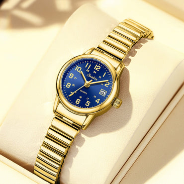 LIGE Sunkta Elegant Fashion Woman Watch Classic Luxury Auto Date Waterproof Simple Stainless Belt Watches for Women Montre Femme