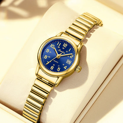 LIGE Sunkta Elegant Fashion Woman Watch Classic Luxury Auto Date Waterproof Simple Stainless Belt Watches for Women Montre Femme