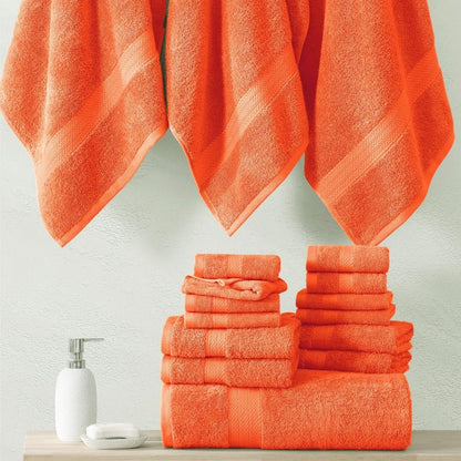 100% Cotton Quick Dry Large Bath Towel Set, Pet Friendly, Suitable for All Skin Types, 18 Pcs - 6 Hand Towels for Bat