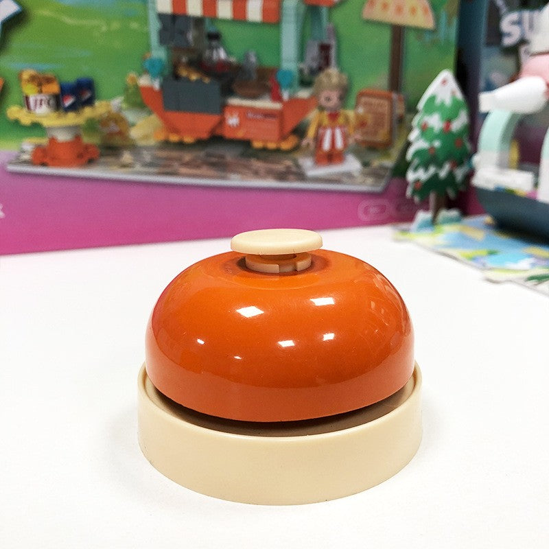 Brinquedo Musical Sino de Metal Bebê com Estímulo Auditivo Colorido, Campainha de Mesa, Campainha de Chamada para Jogos, Chamada de Animais de Estimação, Auxílio para Crianças