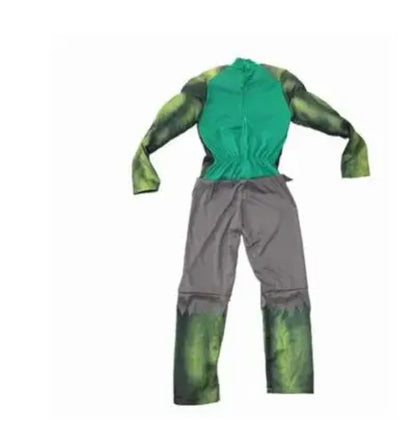Kids Green Superheroes Anime Hulk Cosplay Muscle Costumes Boys Birthday Halloween Carnival Party Hulk Dress Up Jumpsuit