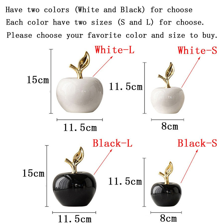 Estatueta de Cerâmica Estilo Europeu Clássico para Decoração de Mesa, Artesanato, Ornamentos de Frutas Fofos e Engraçados para o Natal, Casa e Quarto, Estátuas e Esculturas