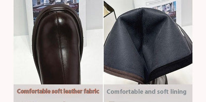 Real Soft Leather Boots 2025 Autumn And Winter New Knight Boots Height Increasing And Slimming Boots Thick Soled High Boots Long