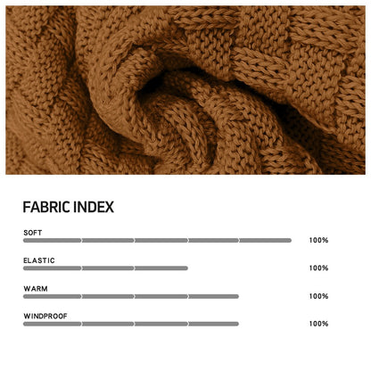 Men’s Knitted Sweater Casual Crew Neck Warm Long Sleeve Comfortable Pullover Textured Ribbed Edge High Quality Top US Size