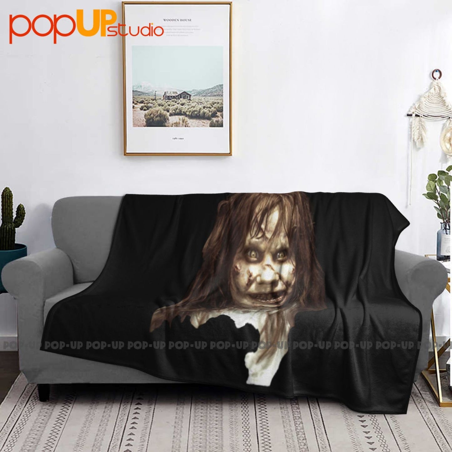 Exorcist Exorcist Regan Demon Horror Cult Movie Ultra-Soft Blanket Quilt Winter Sofa Cover Bed Covers
