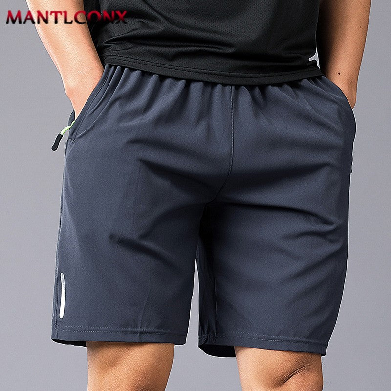 Breathable Running Jogging Men's Shorts Quick Dry Fashion Board Shorts Male Summer Elastic Casual Shorts Men Solid Color M-4XL