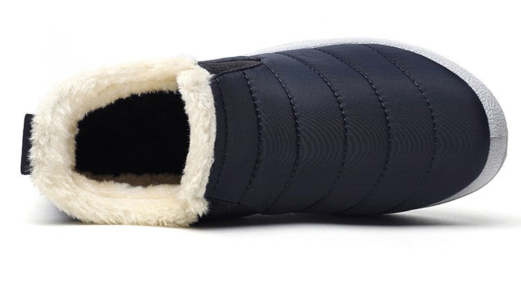 Women Boots Waterproof Winter Boots Fur Shoes Women Slip On Ankle Boots Snow Botas Mujer 2025 Winter Shoes Couple Short Boot