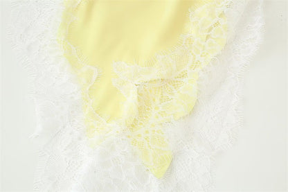 New Lace Mini Spaghetti Strap Dress For Women Irregular Backless Slit Sexy Evening Party Dress Female High Waist Bottom Dresses