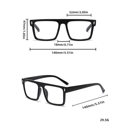2/3PC New fashion large frame reading glasses trendy square frame rice nail middle-aged and elderly goggles reading glasses 2231