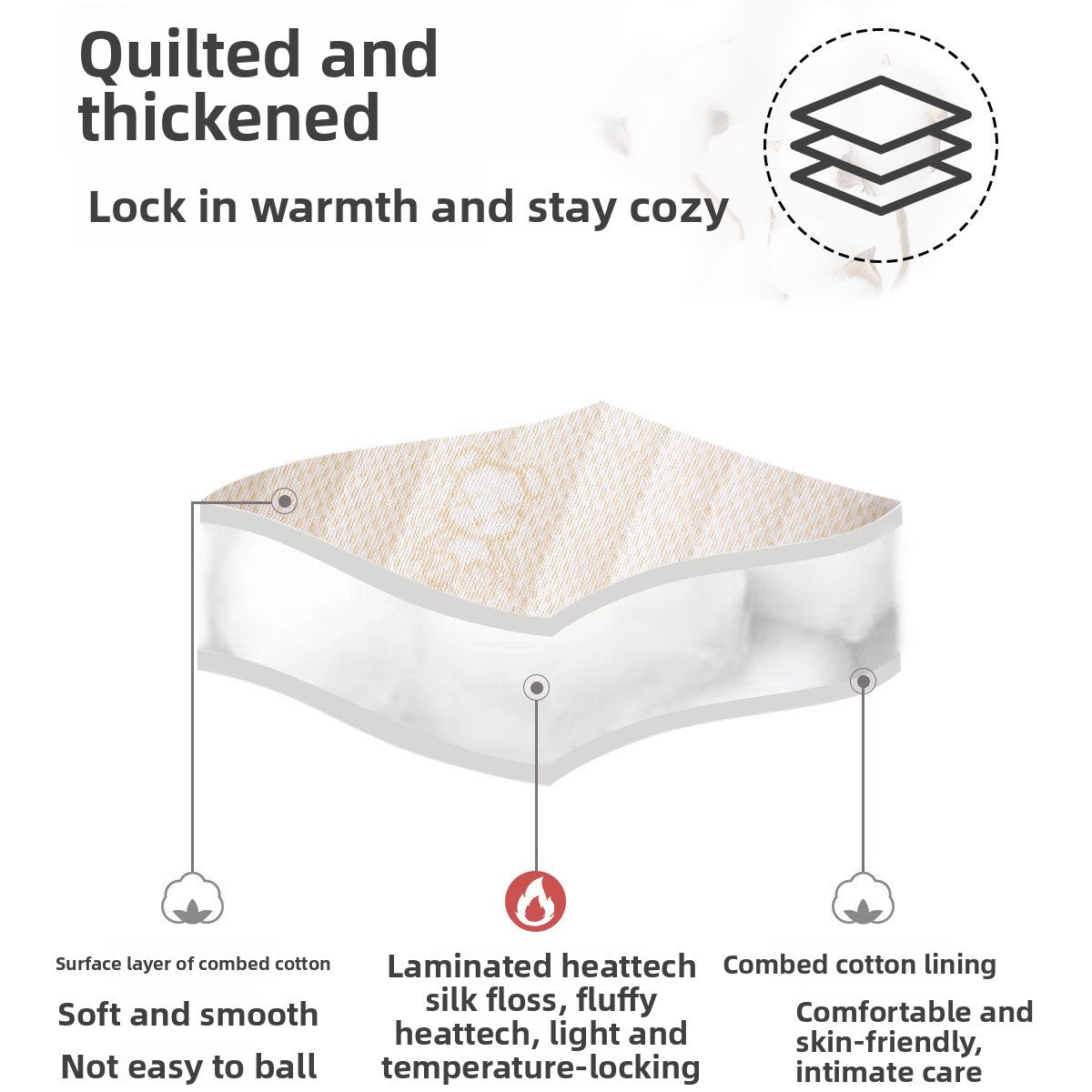 Baby Thermal Pajama Set 3-Layer Cotton Warm Winter Sleepwear Thickened Comfortable Unisex Kids Underwear Boys Girls