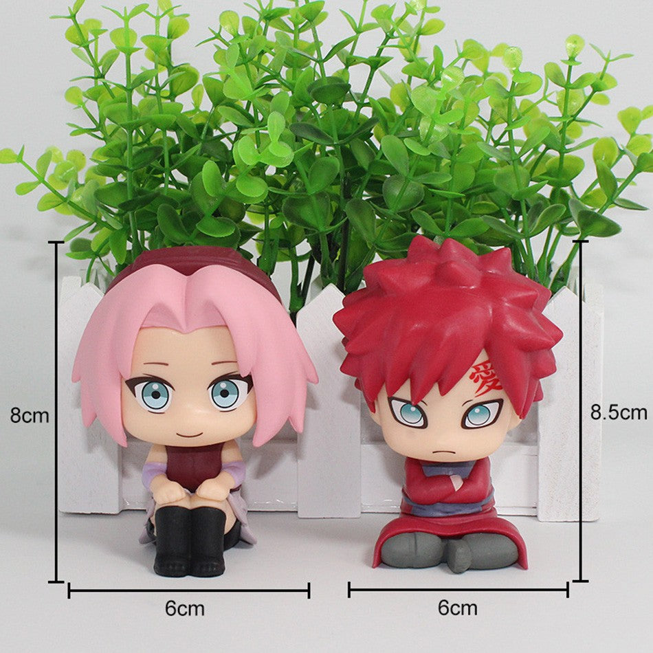 Nova Figura de Anime Naruto de 10CM Uzumaki Naruto Kakashi Uchiha Sasuke Itachi Brinquedos Fofos Q Figurals Modelo de Estatueta de Ação Presente