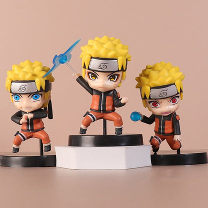11cm 3 Peças/Conjunto Naruto Anime Bonecos de Ação Uchiha Itachi Kakashi Brinquedos de Desenho Animado Itachi Akatsuki Enfeite Colecionável Para Presente de Adultos