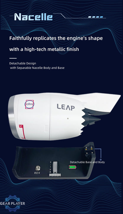 Boeing 747 Turbofan Engine Model Electric Fan Cool Boutique Collection Aircraft Engine Kit for Display and Educational Use