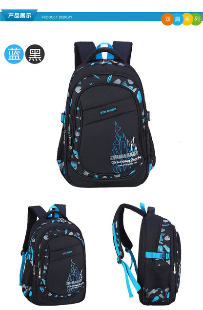 Mochila Escolar Impermeável Leve para Crianças de 6 a 12 Anos Durável Grande Capacidade para Livros Meninos Meninas254