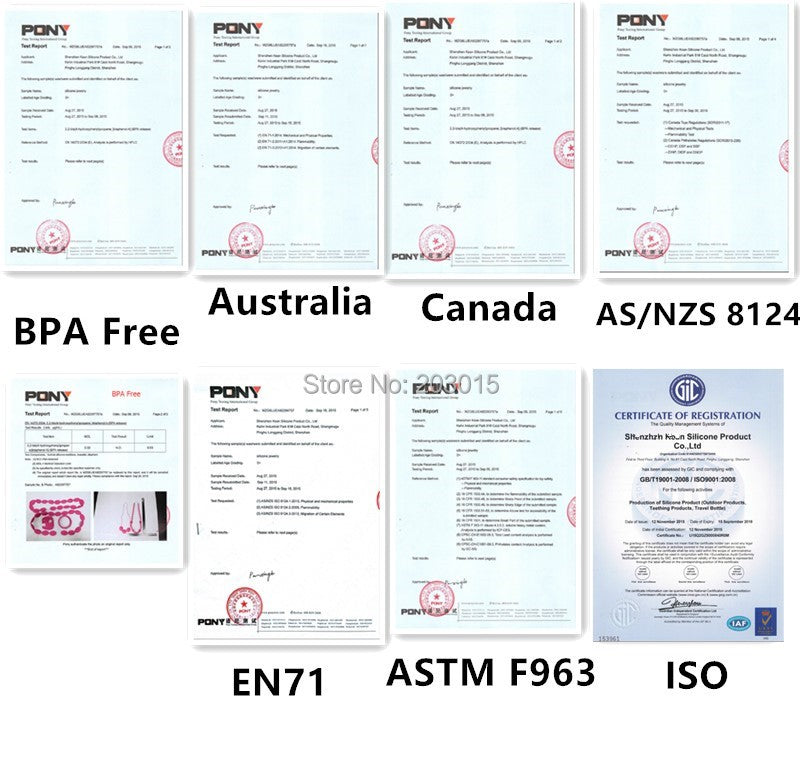 Chenkai 10PCS Round Bear Star Silicone Teether Clip DIY Baby Pacifier Dummy Chain Holder Soother Nursing Jewelry Toy Clips