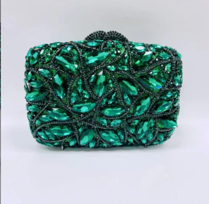 15 Colors Women Rhinestones Evening Bags Metal Diamond Mianudiere Handbag Bridal Clutches Wedding Party Stone Clutch Purse Bags