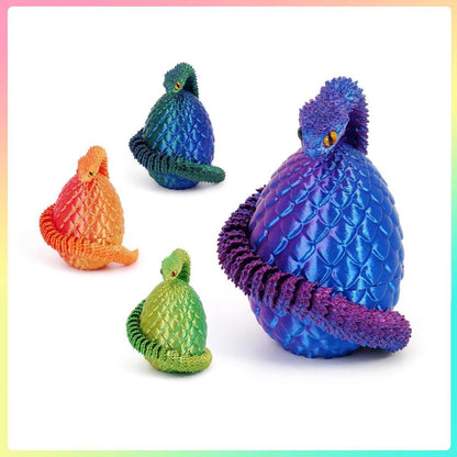 Ovos de Cobra de Impressão 3D Quentes Decoração Criativa para Casa Moldes de Cobra Que Reduzem a Pressão Itens de Decoração para Casa Figuras de Anime Giratórias e Móveis