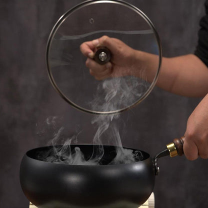 20/24CM Household Stir Fry Stew Pot Big Belly Pot Uncoated And Non Stick Household Stir Fry Pot For Hiking Camping Universal Pan