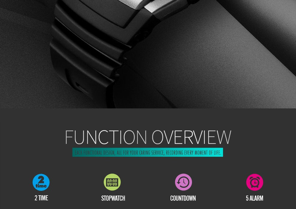 SKMEI Men Wristwatch Casual Outdoor Male Clock Luminous montre homme Digital Dual Time Sport Mens Watches 1251 2100 1278