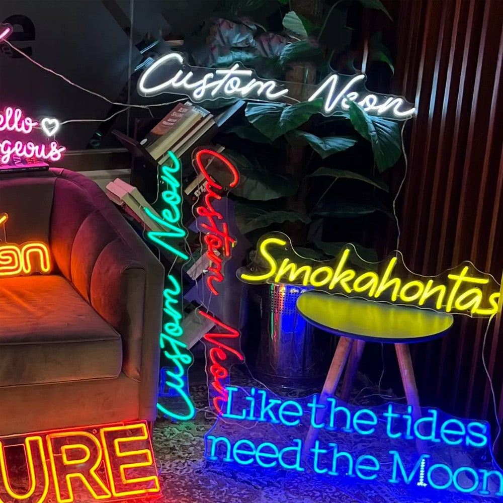 Custom Neon Sign Private Neon LED Light for Family Birthday Bar Wedding Party Company Business Logo Neon Lamp Night Light Indoor