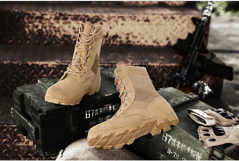2024 Autumn and Winter Wolf Men's Hight-Top Desert Fans Delta Boots
