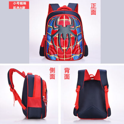 Mochila Infantil Spider King: Nylon Impermeável e Grande Capacidade para Crianças de 2 a 16 Anos