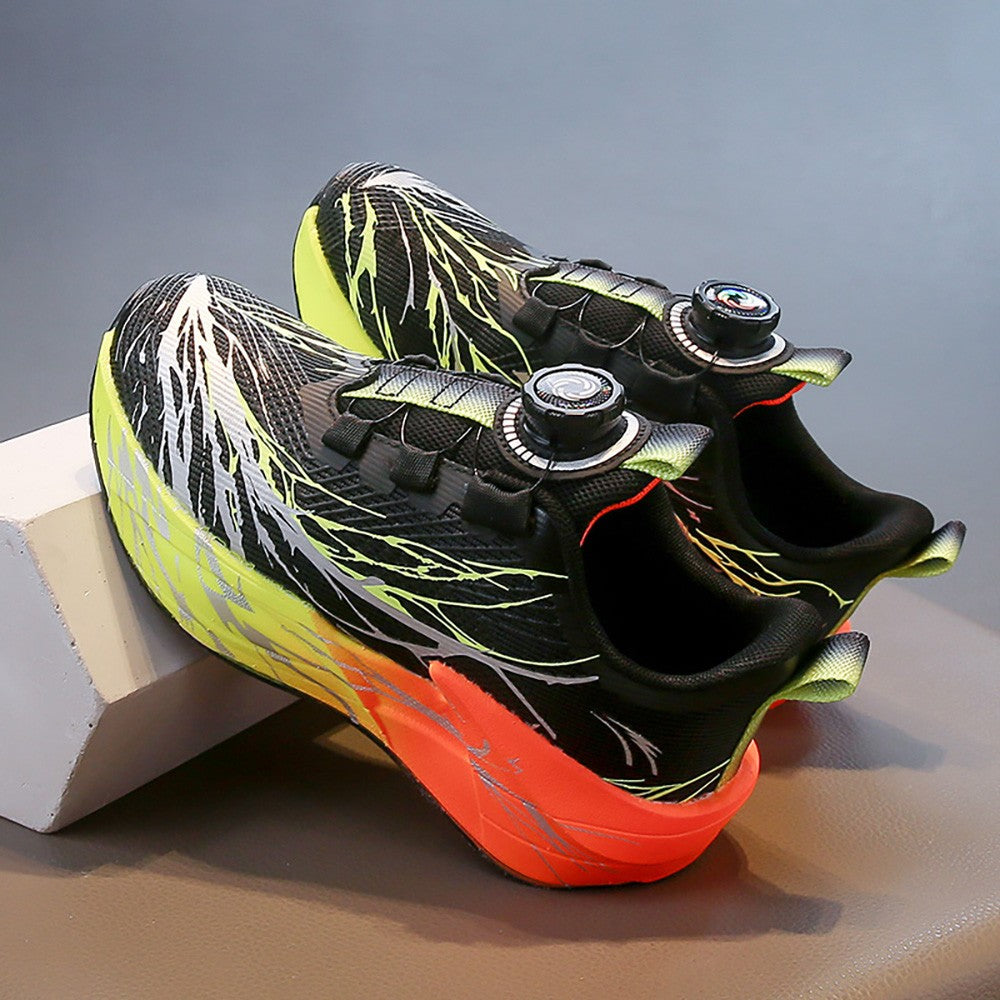 Autumn Sport Shoes For Children Mesh Breathable Teenager Kid's Sneakers Soft-soled Lightweight Boy's Girl's Running Shoes