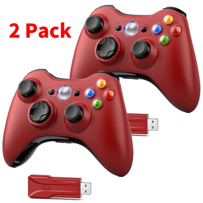 For Xbox 360 Slim/Lite/E/PC Controller,Wireless/Wired Game Remote Control 6-axis Gryo Dual Vibration Precision Joystick Gamepads