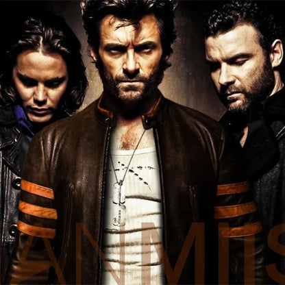 High-end Brand Men's Zipper Leather Jacket Wolverine Slim Fit Short Coat Retro Locomotive Logan Bomber PU Leather Jacket 5XL-M