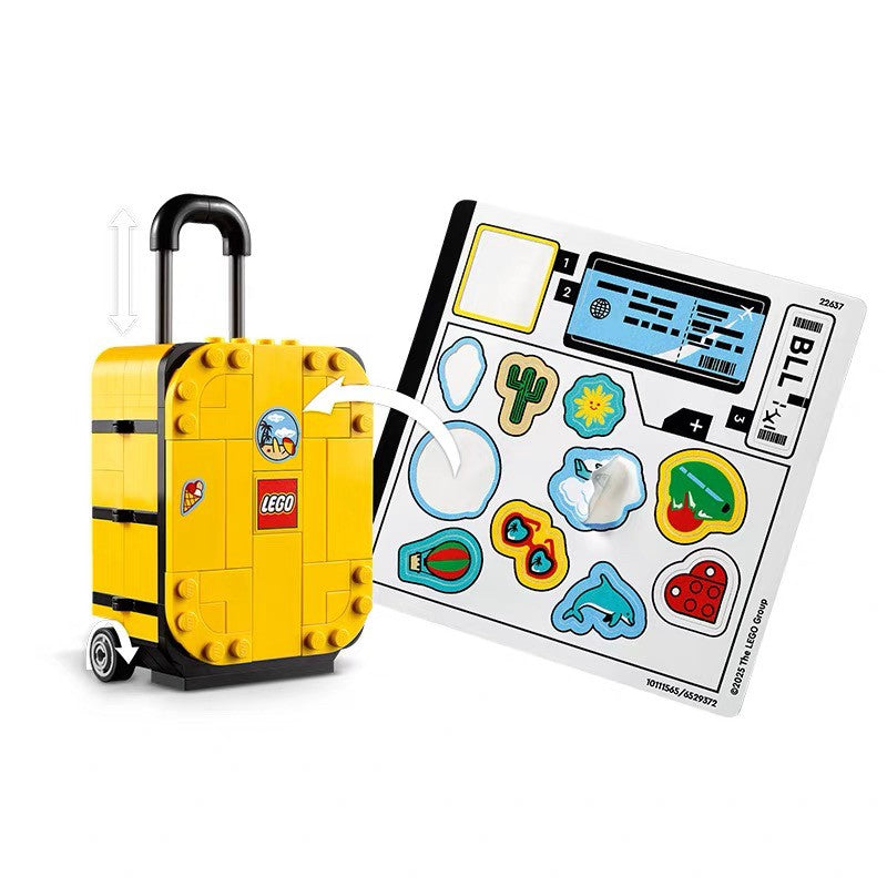 Lego 40817 Maleta Amarela Blocos de Montar Educacionais para Crianças Presente de Aniversário para Meninos e Meninas