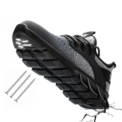 SUADEX Men Women Safety Shoes Steel Toe Boots Anti-Smashing Work Shoes Lightweight Breathable Composite Toe Men EUR Size 37-48