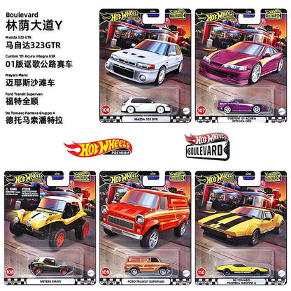 Hot Wheels Boulevard 1:64 2025 Mix GJT68 Miniatura de Liga Fundida Corpo Chassi Modelos Colecionáveis Premium Carros Coleção Presente